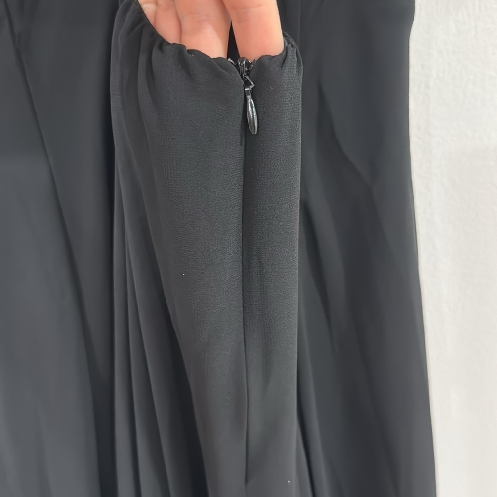 Lulu’s black maxi formal fit and flare dress - Picture 6 of 7